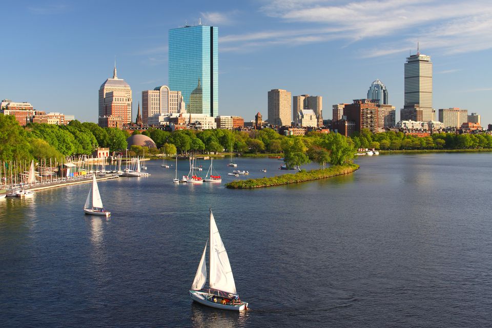 View of Boston from the water